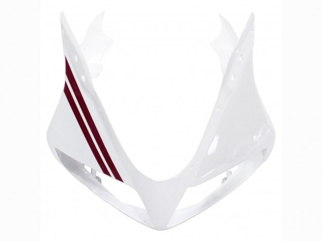 Suzuki SV650 Motorrad Verkleidung 2003-2013 - Weiss mit Dunkel Rot Linie