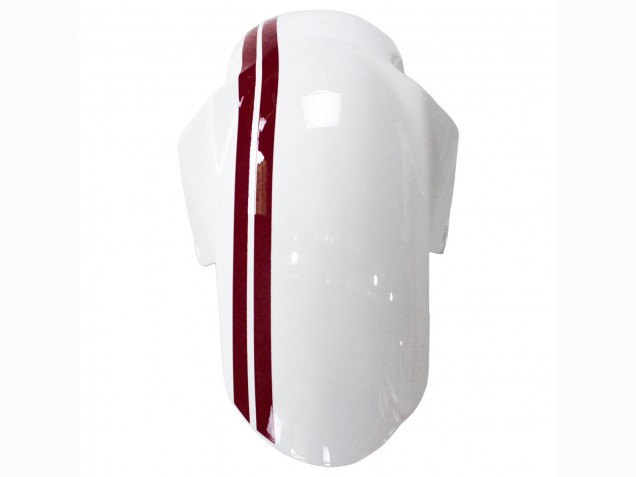 Suzuki SV650 Motorrad Verkleidung 2003-2013 - Weiss mit Dunkel Rot Linie