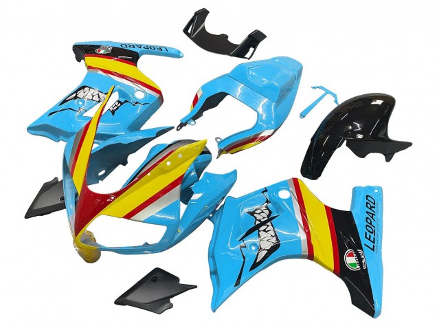 Suzuki SV650 Motorrad Verkleidung 2003-2013 - Blau Gelb Rot Silber Hai