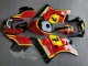 Suzuki RG400 RG500 RG400/500 Motorrad Verkleidung 1984-1987 - Rot Gelb Schwarz 7