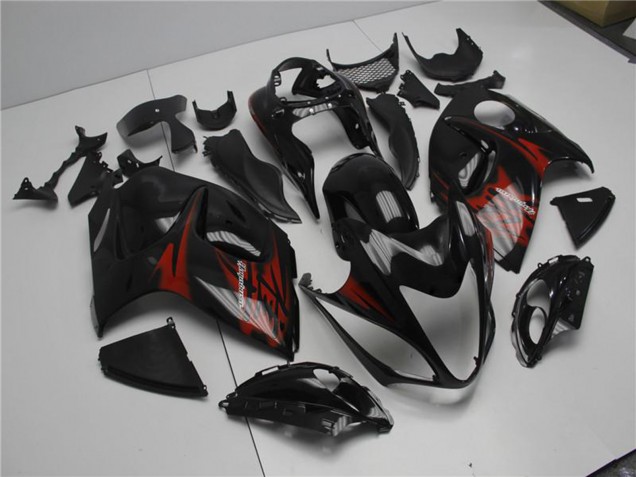 Glänzendes Schwarz Rot 2008-2020 Suzuki GSXR 1300 Hayabusa Motorrad Verkleidung