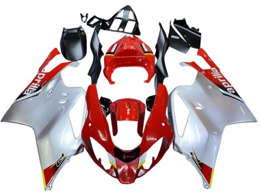 Aprilia RSV1000 Motorrad Verkleidung 2003-2006 - Weiss Rot Schwarz