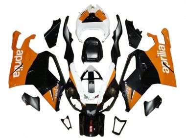 Aprilia RSV1000 Motorrad Verkleidung 2003-2006 - Schwarz Orange Weiss