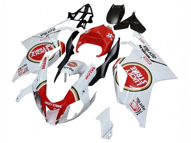 Aprilia RSV1000 Motorrad Verkleidung 2003-2006 - Weiss Rot Lucky Strike Motul 34