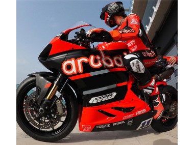 Ducati Panigale V4 V4S Motorrad Verkleidung 2018-2019 - Rot Glanzendes Schwarz Aruba 11