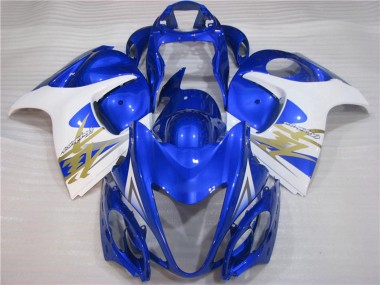 Weiß Blau 2008-2020 Suzuki GSXR 1300 Hayabusa Motorrad Verkleidung