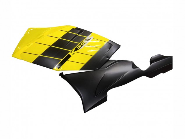 BMW K1200S Motorrad Verkleidung 2005-2010 - Gelb Silber Matt Schwarz