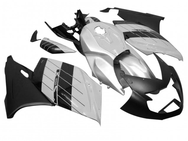 BMW K1200S Motorrad Verkleidung 2005-2010 - Silber Matt Schwarz