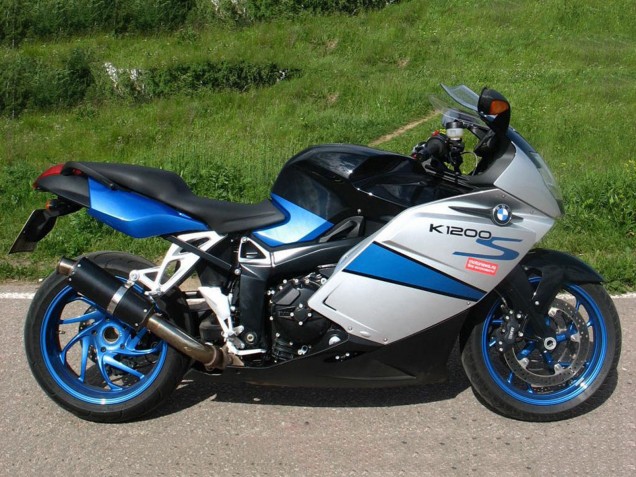 BMW K1200S Motorrad Verkleidung 2005-2010 - Silber Blau Schwarz