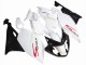 BMW K1200S Motorrad Verkleidung 2005-2010 - Weiss Glanzendes Schwarz