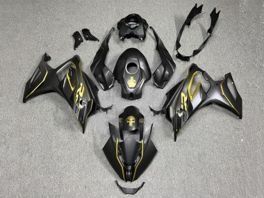 BMW S1000RR Motorrad Verkleidung 2023-2024 - Gold Schwarz Carbonfaser