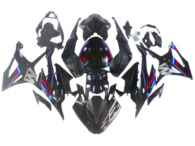 BMW S1000RR Motorrad Verkleidung 2023-2024 - Schwarz Blau Rot
