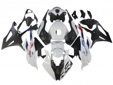 BMW S1000RR Motorrad Verkleidung 2023-2024 - Weiss Blau Rot Matt Schwarz