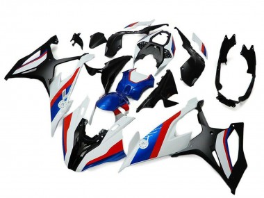 BMW S1000RR Motorrad Verkleidung 2019-2022 - Schwarz Weiss Rot Blau