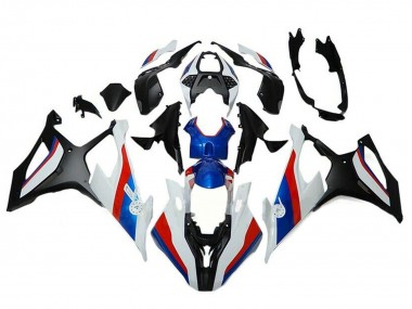 BMW S1000RR Motorrad Verkleidung 2019-2022 - Schwarz Weiss Rot Blau