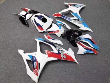 BMW S1000RR Motorrad Verkleidung 2019-2022 - Weiss Rot Blau