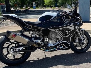 BMW S1000RR Motorrad Verkleidung 2019-2022 - Schwarz Weiss
