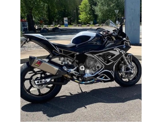 BMW S1000RR Motorrad Verkleidung 2019-2022 - Schwarz Weiss