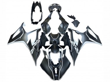 BMW S1000RR Motorrad Verkleidung 2019-2022 - Schwarz Weiss