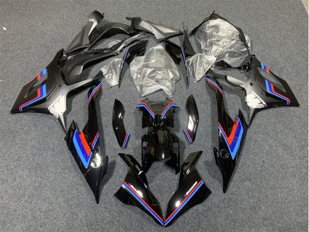 BMW S1000RR Motorrad Verkleidung 2019-2022 - Schwarz Blau Rot