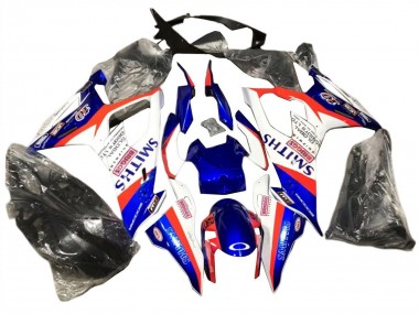 BMW S1000RR Motorrad Verkleidung 2019-2022 - Blau Rot Weiss Smiths