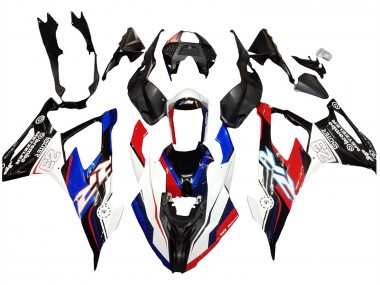 BMW S1000RR Motorrad Verkleidung 2019-2022 - Blau Rot Weiss 23