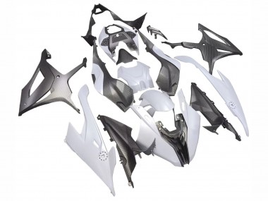 BMW S1000RR Motorrad Verkleidung 2019-2022 - Grau Schwarz Carbonfaser