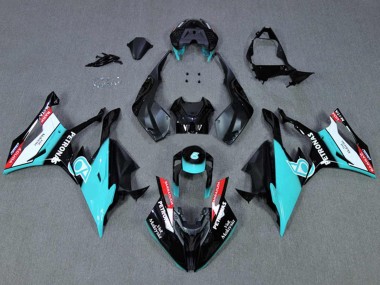 BMW S1000RR Motorrad Verkleidung 2019-2022 - Schwarz Cyan Petronas