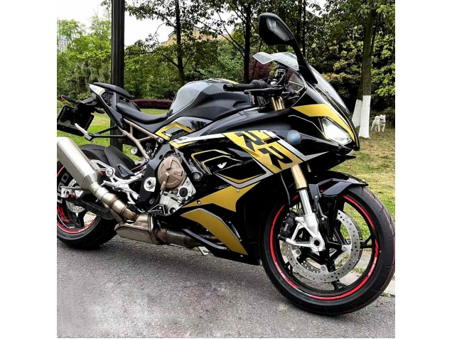 BMW S1000RR Motorrad Verkleidung 2019-2022 - Schwarzes Gold