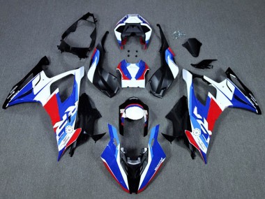 BMW S1000RR Motorrad Verkleidung 2019-2022 - Weiss Schwarz Blau Rot