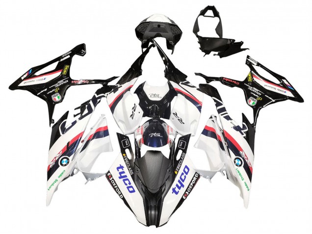 BMW S1000RR Motorrad Verkleidung 2019-2022 - Weiss Schwarz Rosa Oxford