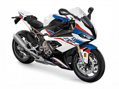 BMW S1000RR Motorrad Verkleidung 2019-2022 - Weiss Blau Rot