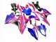 BMW S1000RR Motorrad Verkleidung 2017-2018 - Rosa Blau Gelb Hai