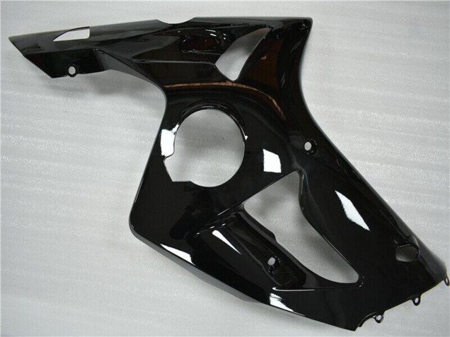 Glänzendes Schwarz 2003-2004 Kawasaki ZX6R Motorrad Verkleidung