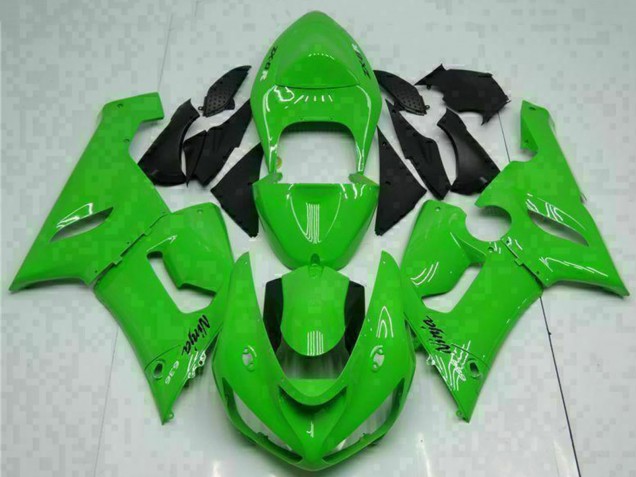 Grün 2005-2006 Kawasaki ZX6R Motorrad Verkleidung