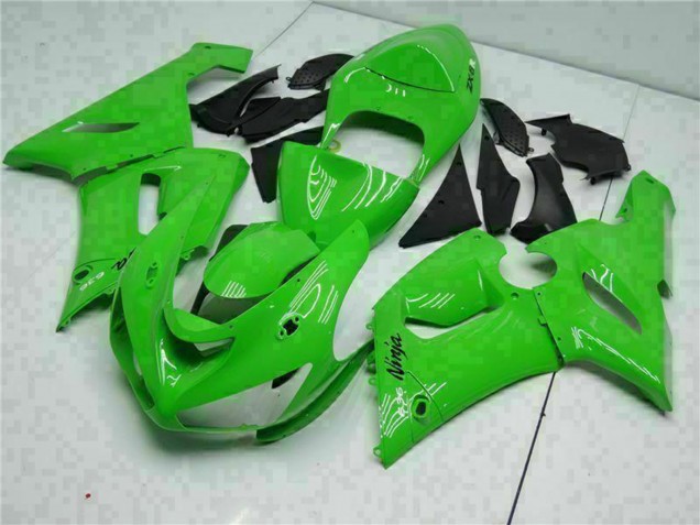Grün 2005-2006 Kawasaki ZX6R Motorrad Verkleidung