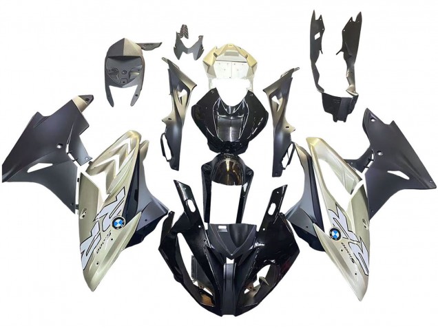 BMW S1000RR Motorrad Verkleidung 2017-2018 - Silber Schwarz