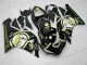 Glänzendes Schwarz Weiß Gold Lucky Strike 2005-2006 Kawasaki ZX6R Motorrad Verkleidung