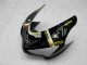 Glänzendes Schwarz Weiß Gold Lucky Strike 2005-2006 Kawasaki ZX6R Motorrad Verkleidung