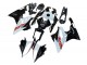 BMW S1000RR Motorrad Verkleidung 2015-2016 - Weiss Schwarz Carbonfaser