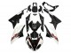 BMW S1000RR Motorrad Verkleidung 2015-2016 - Weiss Schwarz Carbonfaser