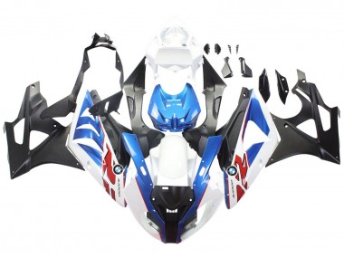 BMW S1000RR Motorrad Verkleidung 2009-2014 - Weiss Blau Matt Schwarz