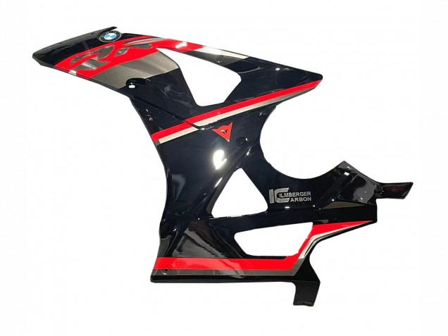 BMW S1000RR Motorrad Verkleidung 2009-2014 - Rot Glanzendes Schwarz