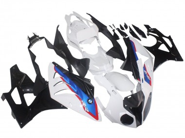 BMW S1000RR Motorrad Verkleidung 2009-2014 - Weiss Rot Blau Glanzendes Schwarz HP Becker Carbon