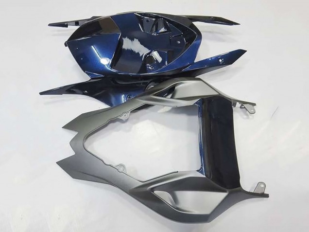 BMW S1000RR Motorrad Verkleidung 2009-2014 - Silber Blau Glanzendes Schwarz