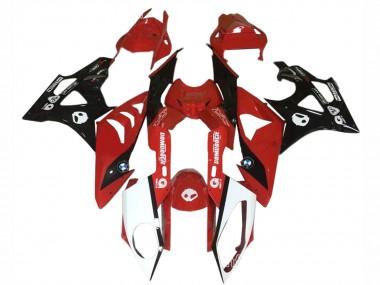 BMW S1000RR Motorrad Verkleidung 2009-2014 - Rot Weiss Glanzendes Schwarz