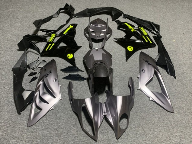 BMW S1000RR Motorrad Verkleidung 2009-2014 - Silber Glanzendes Schwarz Grun