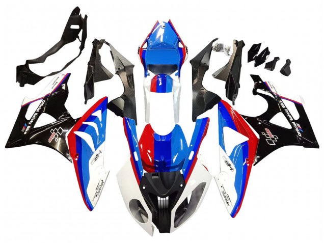 BMW S1000RR Komplette Abs Verkleidung 2009-2014 - Weiss Rot Blau Glanzendes Schwarz