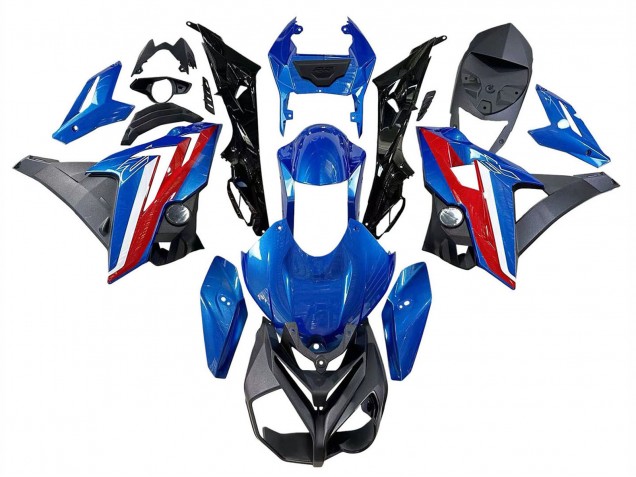 BMW S1000R Motorrad Verkleidung 2014-2016 - Blau Rot