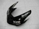 Glänzendes Schwarz Weiß West 2005-2006 Kawasaki ZX6R Motorrad Verkleidung